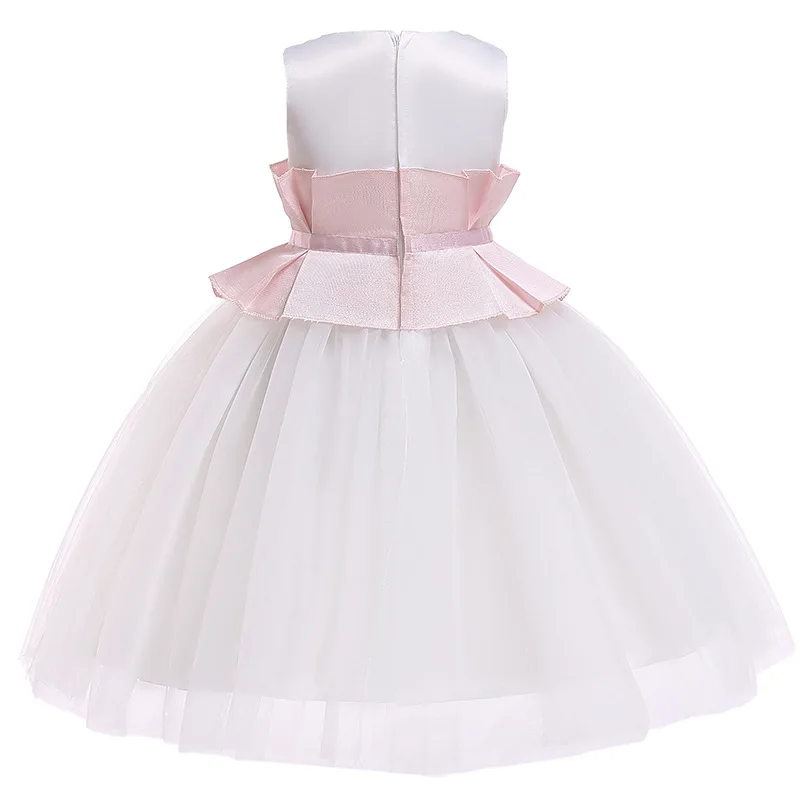 Yeni Kız Elbise Çiçek Prenses Elbise çocuk Giyim 2-6 Yıl Görüntü 1