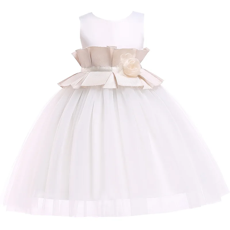 Yeni Kız Elbise Çiçek Prenses Elbise çocuk Giyim 2-6 Yıl Görüntü 2