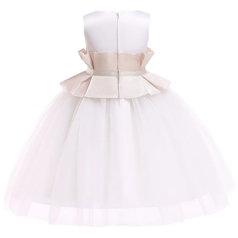 Yeni Kız Elbise Çiçek Prenses Elbise çocuk Giyim 2-6 Yıl Görüntü 3