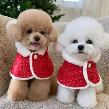 Yeni Pet Kulaklar Kapşonlu Kış Sıcaklık Yeni Yıl Köpek parti giysileri Pet Coat Moda Köpek Tasarım Köpek Giysileri